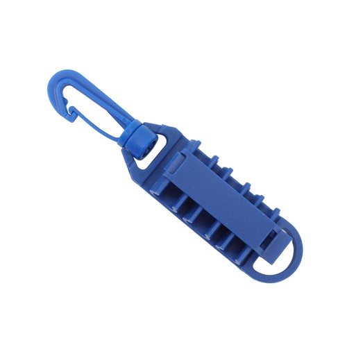 Locking scuba hose holder with - locking,